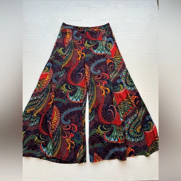 Anthropologie Ett:twa Takutea Wide Leg Pants Womens 8 High Waist Ankle Length - Picture 2 of 16